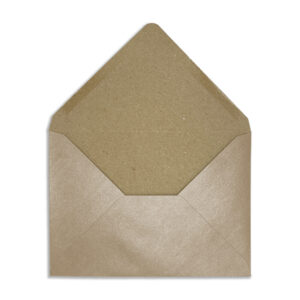 C6 Champagne Gold Recycled Kraft Pearlescent Envelopes