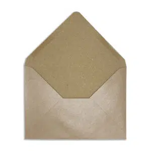 125mm x 175mm Champagne Gold Recycled Kraft Pearlescent Envelopes (120gsm) 18 C6 Champagne Gold Recycled Kraft Pearlescent Envelopes