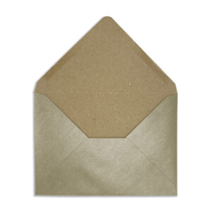 133mm x 184mm Harvest Gold Recycled Kraft Pearlescent Envelopes