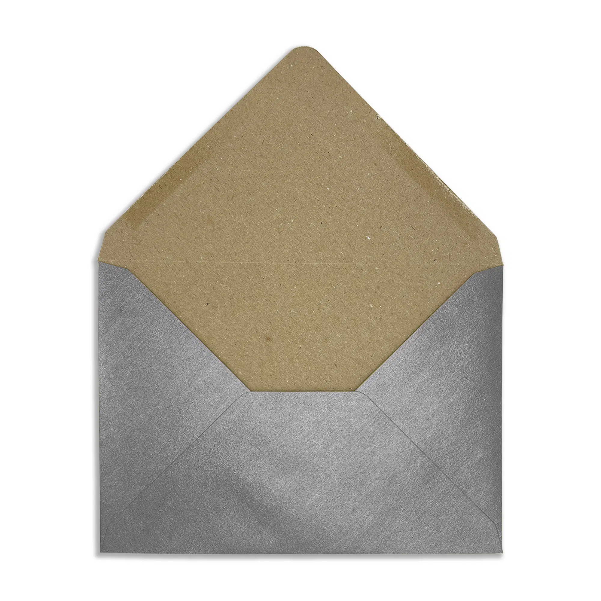 125mm x 175mm Pewter Silver Recycled Kraft Pearlescent Envelopes (120gsm) 1 rec-peweter-recycled-kraft-pearlescent-envelopes