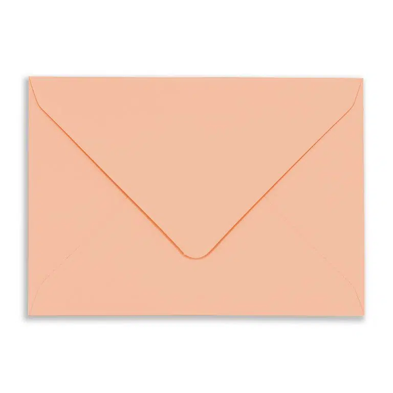 133mm x 184mm Peach Rose Envelopes