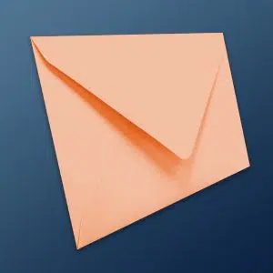 125mm x 175mm Peach Rose Envelopes (100gsm) - View 4