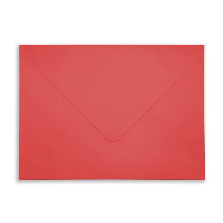 C6 Pearlescent Ruby Red Envelopes