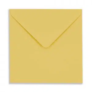 130mm Square Mustard Envelopes (100gsm) 6 130mm Square Mustard Envelopes