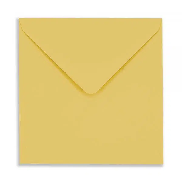 SQ-mustard_Envelope_Flap 130mm Square Mustard Envelopes