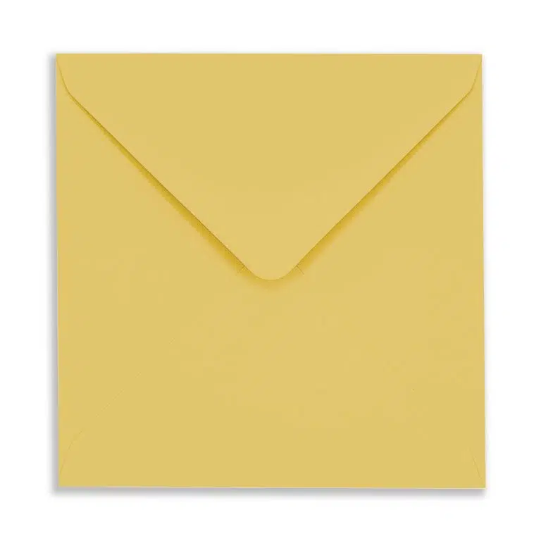 130mm Square Mustard Envelopes