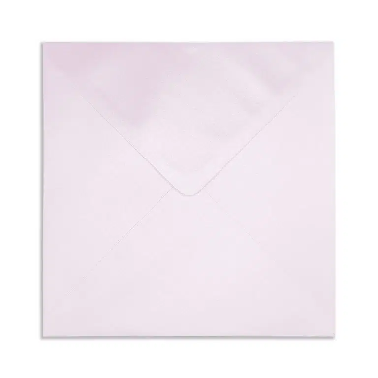 130mm Square Pearlescent Lilac Envelopes