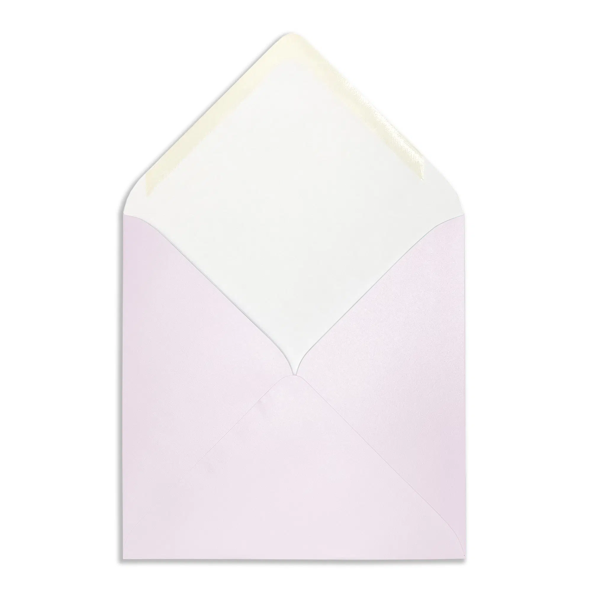 130mm Square Pearlescent Lilac Envelopes (100gsm) 2 lilac_square_pearlescent_envelopes_flap_open