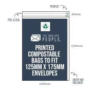 Printed - Compostable Cello Bags to Fit 125x175 Envelopes (Peel & Seal) 17 Printed - Compostable Cello Bags to Fit 125x175 Envelopes