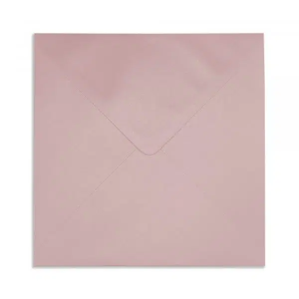 rose_gold_square_pearlescent_envelopes_closed_flap 164mm Square Pearlescent Rose Gold Envelopes