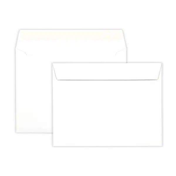 Rec-White_Square_gummed_Wallet_Envelopes-together 127mm x 190mm White Peel & Seal Wallet Envelopes