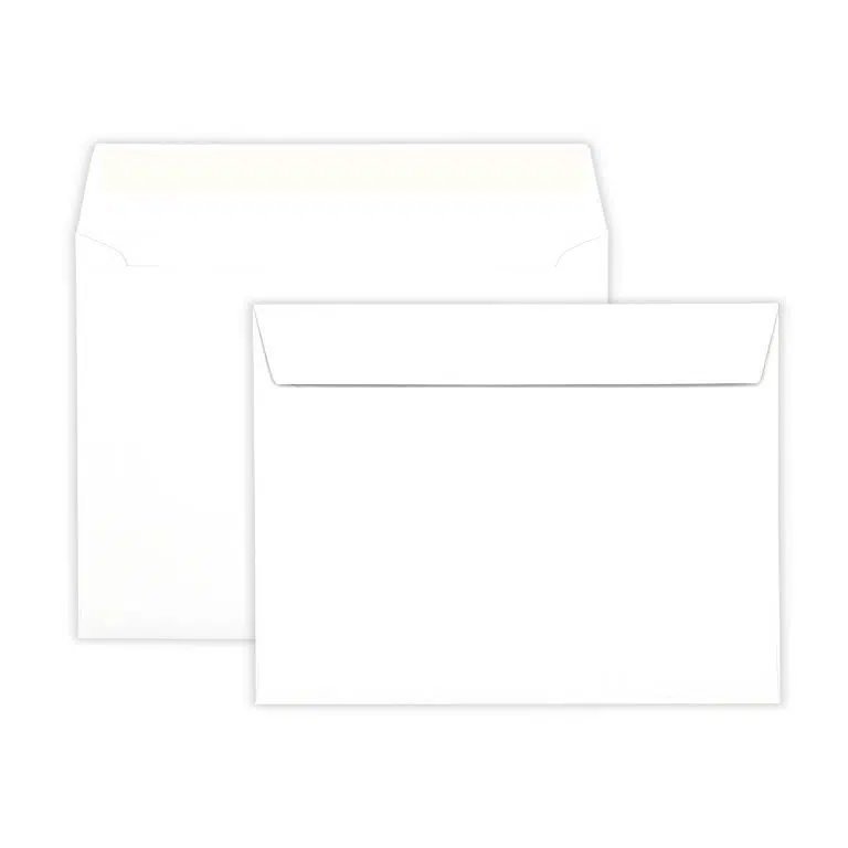 127mm x 190mm White Peel & Seal Wallet Envelopes