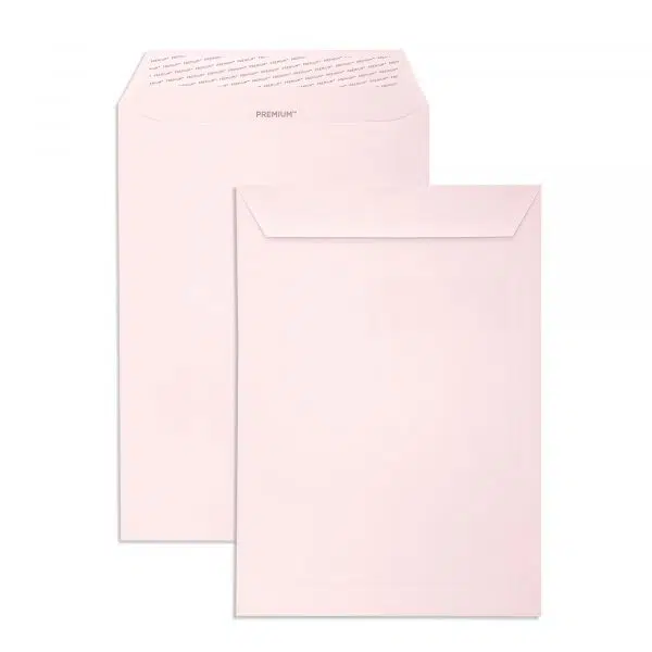 baby-pink-c4-pocket-envelopes-together C4 Baby Pink Peel & Seal Pocket Envelopes