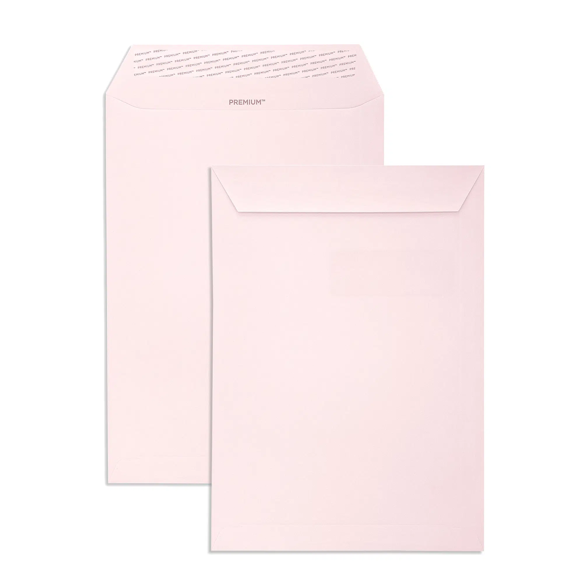 C4 Baby Pink Peel & Seal Pocket Envelopes (120gsm) 1 baby-pink-c4-pocket-envelopes-together