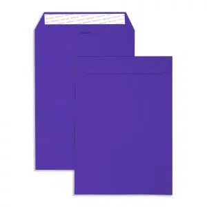 C4 Blackcurrant Peel & Seal Pocket Envelopes (120gsm) 4 C4 Blackcurrant Peel & Seal Pocket Envelopes
