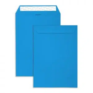 C4 Caribbean Blue Peel & Seal Pocket Envelopes (120gsm) 12 C4 Caribbean Blue Peel & Seal Pocket Envelopes