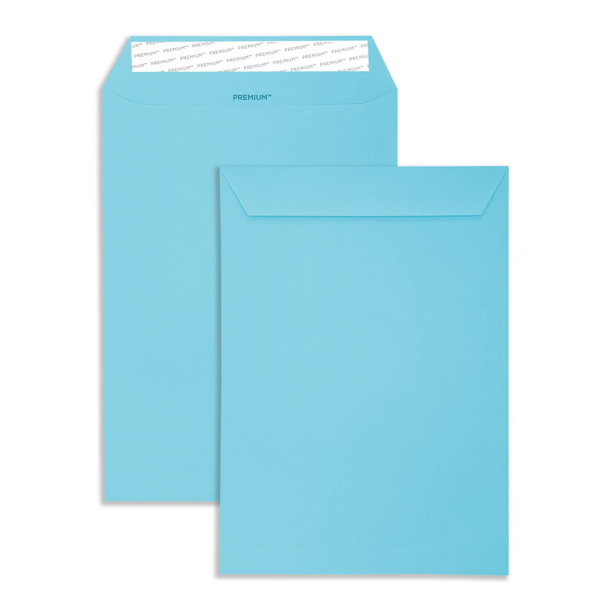 C4 Cocktail Blue Peel & Seal Pocket Envelopes (120gsm) 1 cocktail-blue-c4-pocket-envelopes-together