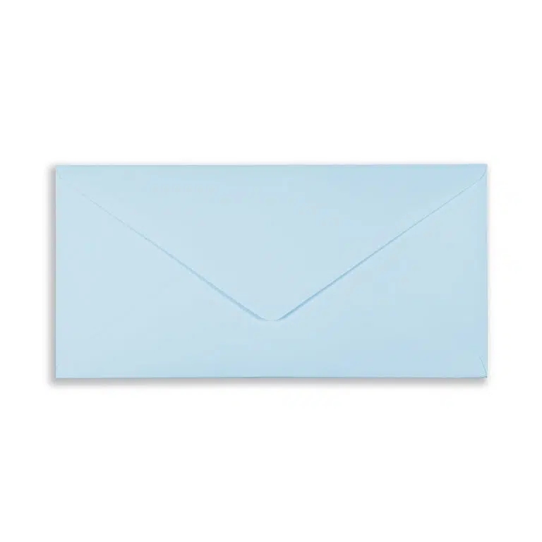 DL (110mm x 220mm) Baby Blue Envelopes