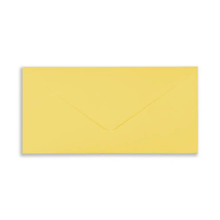 DL (110mm x 220mm) Canary Yellow Envelopes
