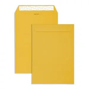 C4 Egg Yellow Peel & Seal Pocket Envelopes (120gsm) 5 C4 Egg Yellow Peel & Seal Pocket Envelopes