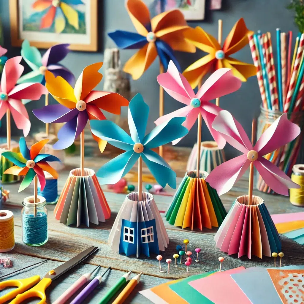 Envelope Paper Windmills