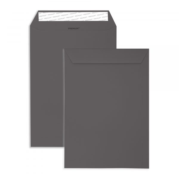 C4 Graphite Grey Peel & Seal Pocket Envelopes