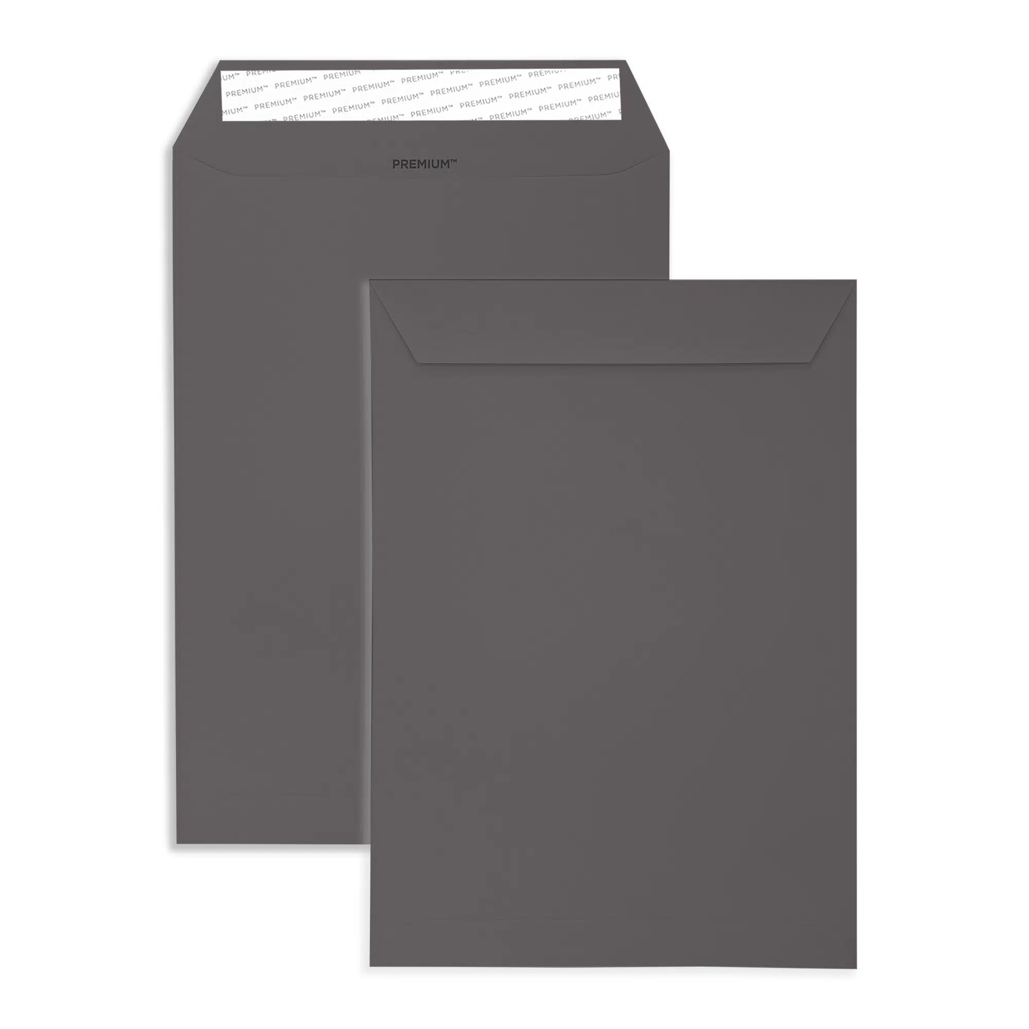 C4 Graphite Grey Peel & Seal Pocket Envelopes (120gsm) 1 graphite-grey-c4-pocket-envelopes-together