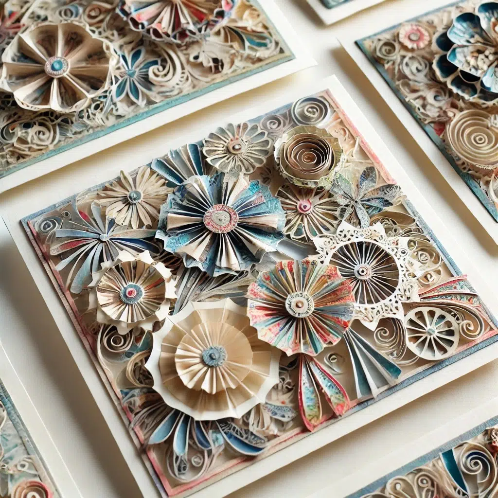 Greetings Cards with Paper Piecing