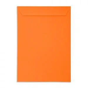 C4 Pumpkin Orange Peel & Seal Pocket Envelopes (120gsm) - View 4
