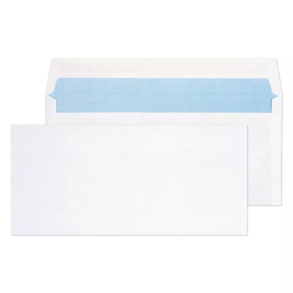 102mm x 216mm White Gummed BRE Envelopes (80gsm)