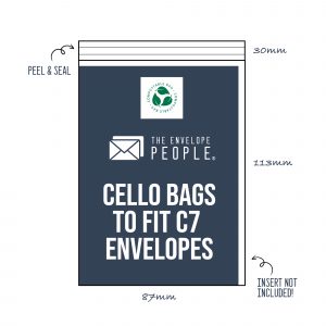 Compostable - Cello Bags to Fit C7 Envelopes