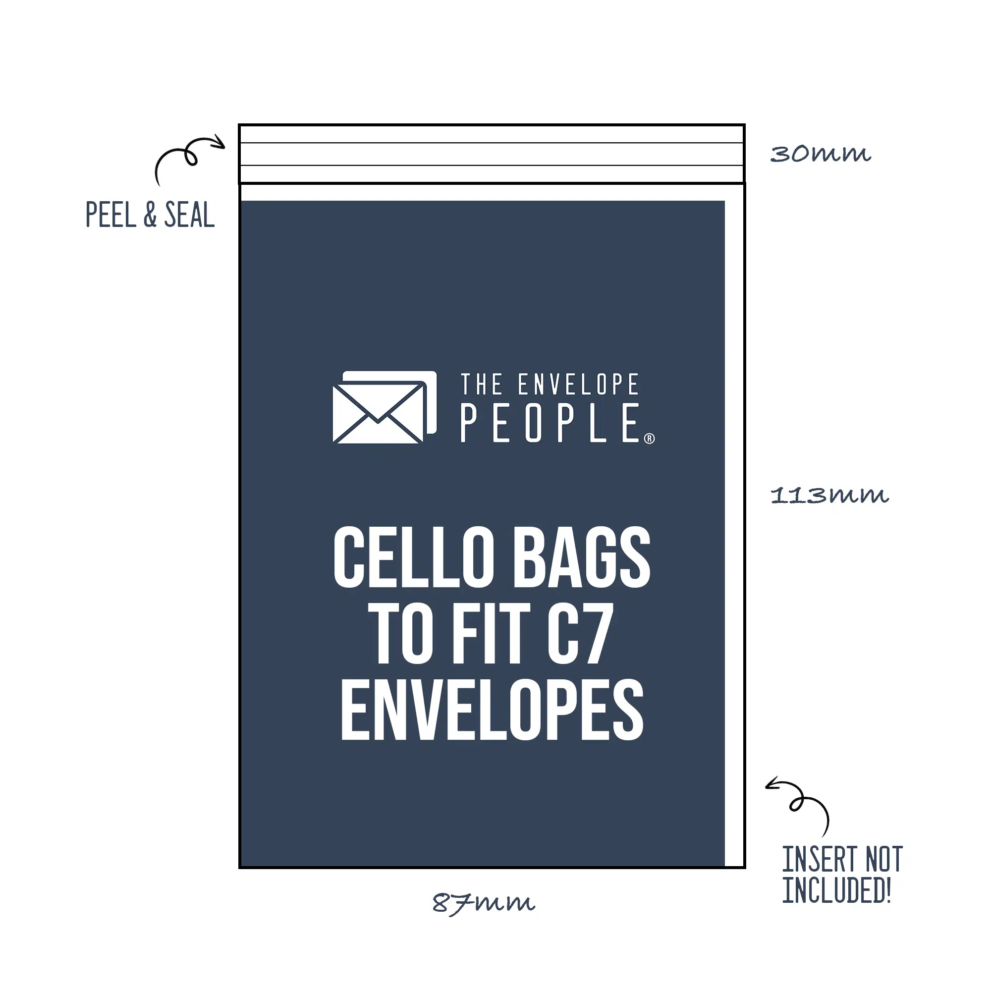 Cello Bags to Fit C7 Envelopes (Peel & Seal)