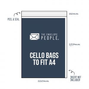 Cello Bags to Fit A4 Size