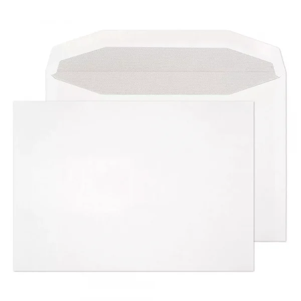 C5 White Gummed Grey Hatch Wallet Envelopes