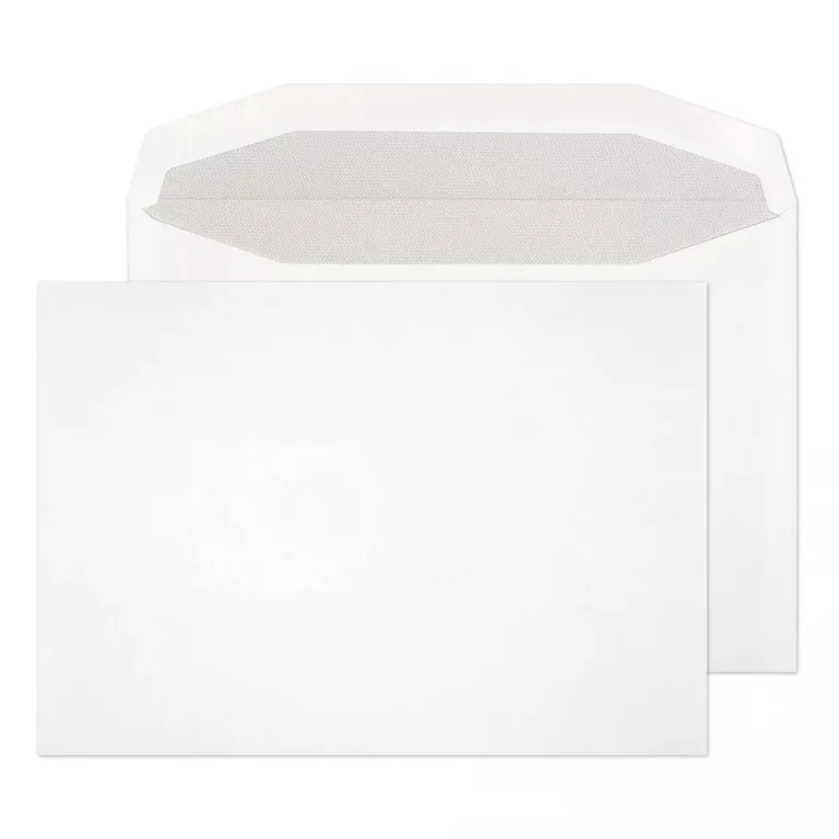 C5 White Gummed Grey Hatch Wallet Envelopes