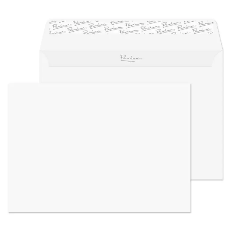 C5 Ice White Premium Business Peel & Seal Wallet Envelopes (120gsm)