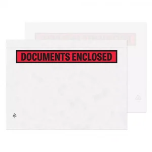 a4 printed peel seal documents enclosed wallet