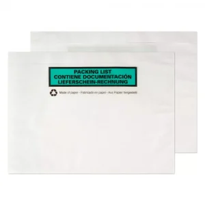 a5 100 paper printed peel seal documents enclosed wallet