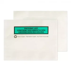 a6 100 paper printed peel seal documents enclosed wallet