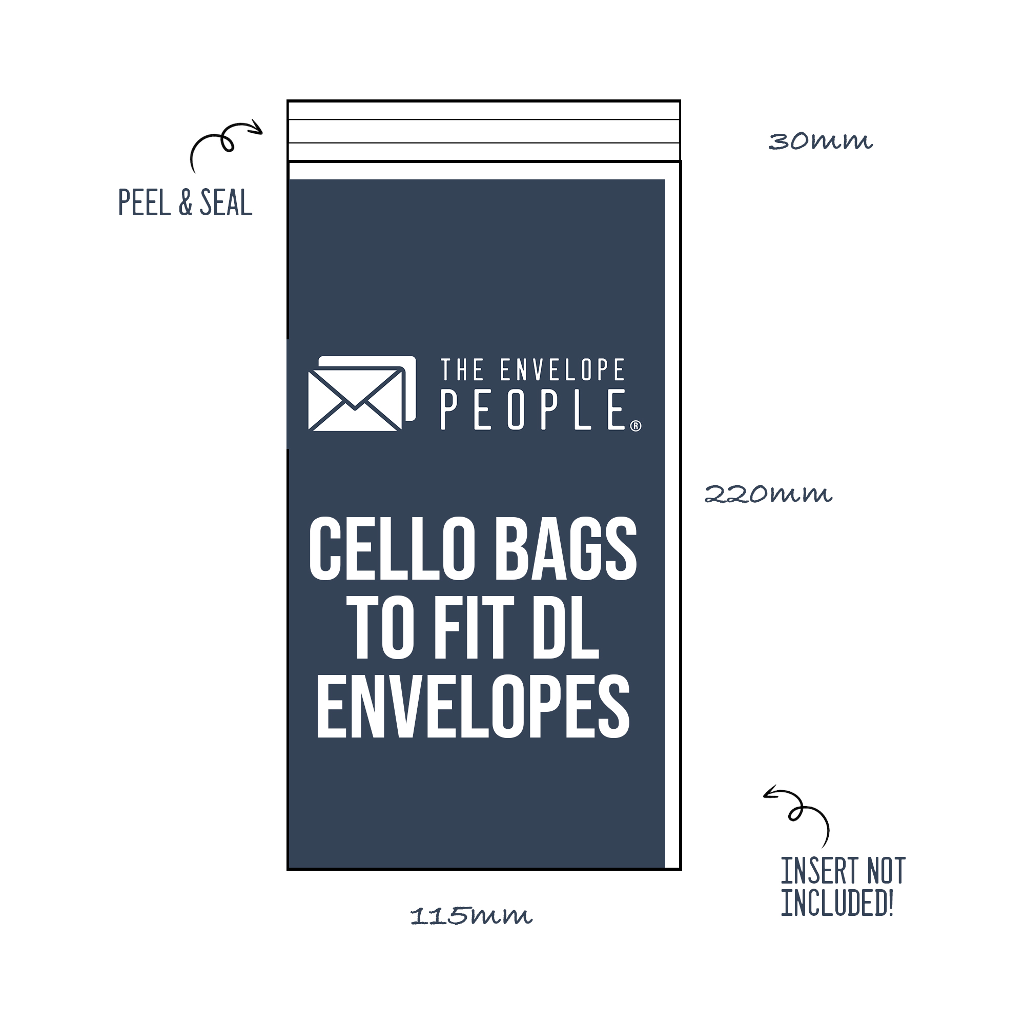 Cello Bags to Fit DL Envelopes (Peel & Seal) 1 cello-bags-dl-envelopes