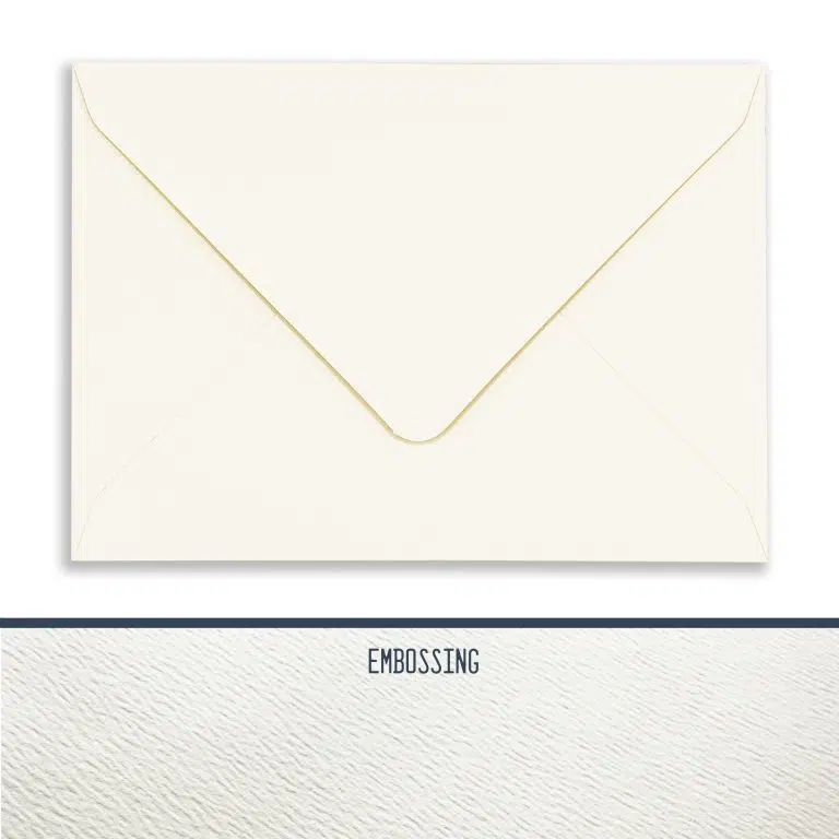 C6 Accent Antique Magnolia Embossed Envelopes