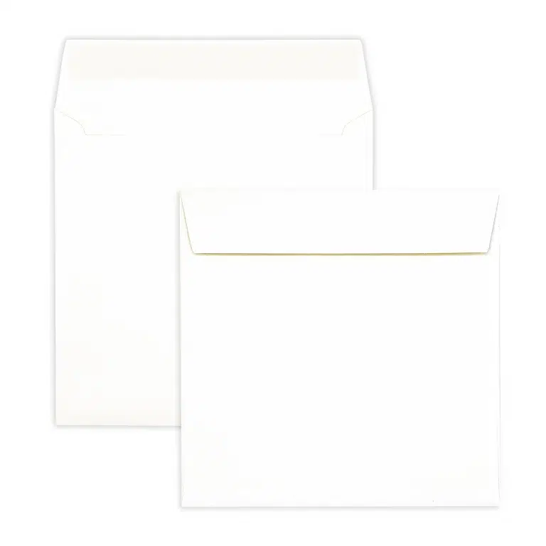 155mm Square Callisto Pearl Peel & Seal Wallet Envelopes