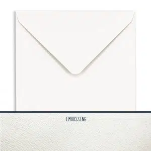 130mm Square Accent Antique Alabaster Embossed Envelopes (110gsm) 17 155mm Square Accent Antique Alabaster Embossed Envelopes