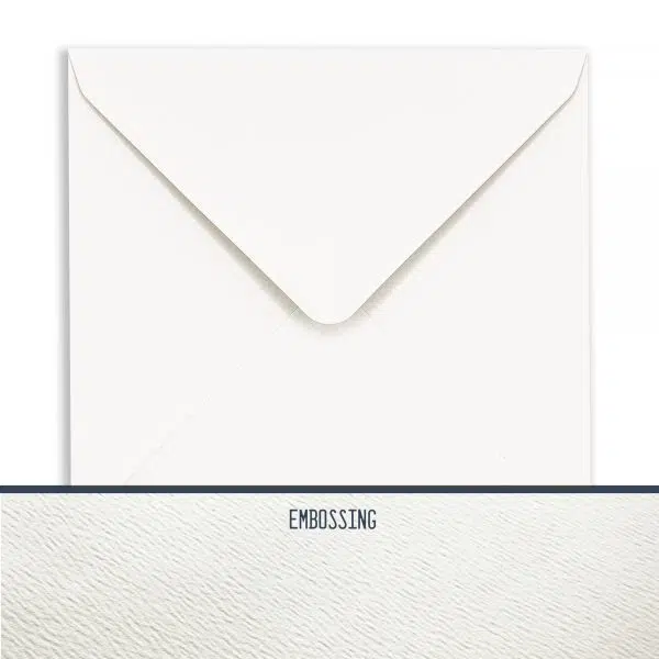 sq-accent-antique-alabaster-envelopes-110gsm 155mm Square Accent Antique Alabaster Embossed Envelopes