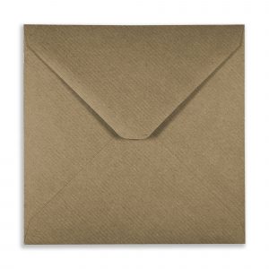 130mm Square Ribbed Kraft Envelopes