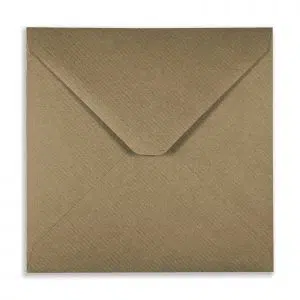 130mm Square Ribbed Kraft Envelopes (100gsm) 5 130mm Square Ribbed Kraft Envelopes