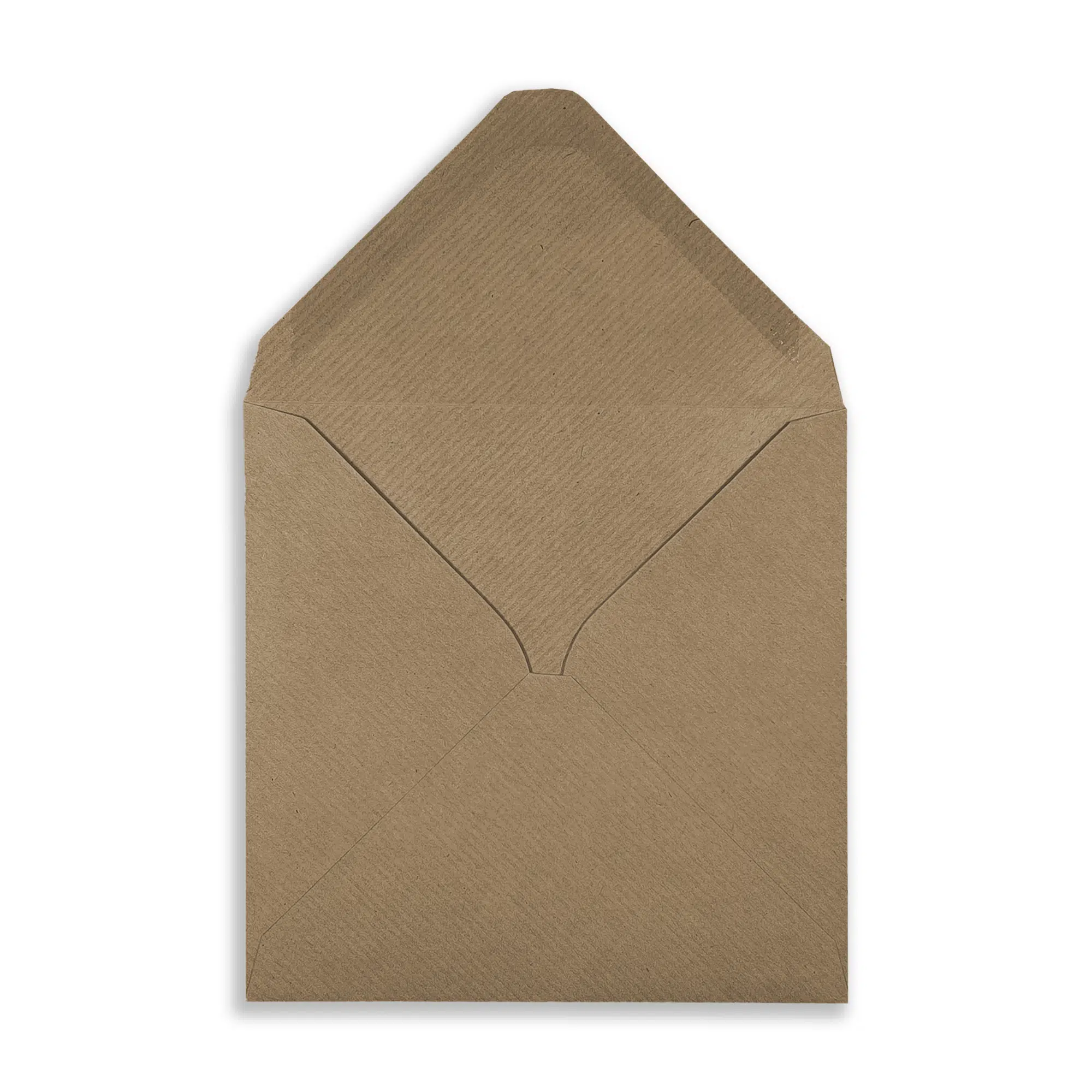 130mm Square Ribbed Kraft Envelopes (100gsm) 3 square-ribbed-kraft-envelopes-100gsm-open-flap