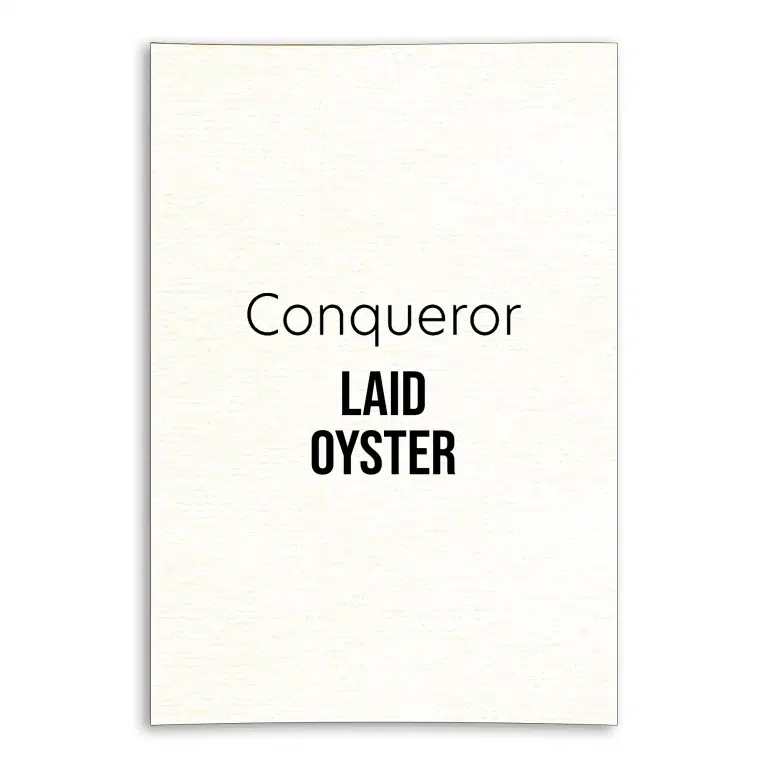Conqueror Laid Unwatermarked Card - Oyster