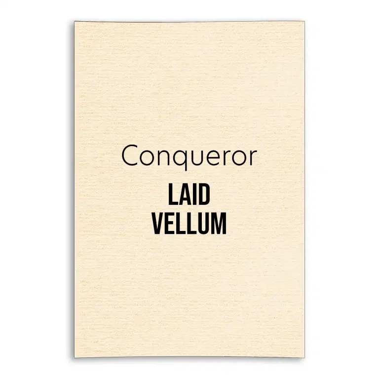 Conqueror Laid Unwatermarked Card - Vellum