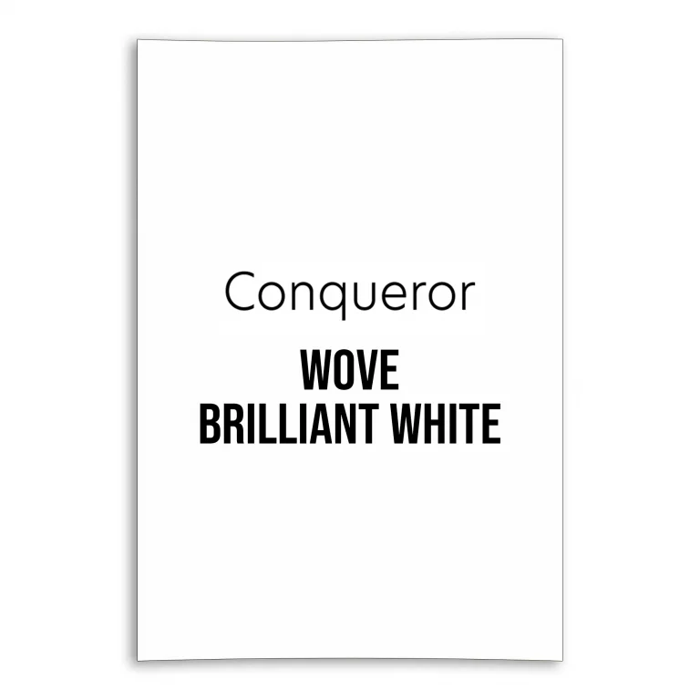 Conqueror Wove Unwatermarked Card - Brilliant White